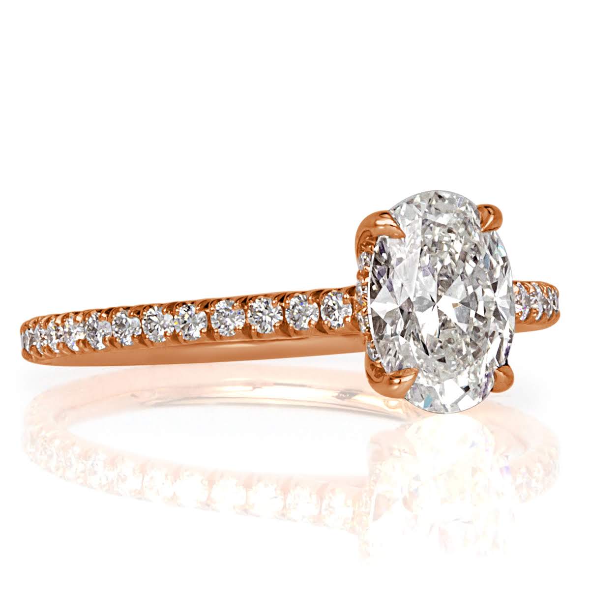 1.39ct Oval Cut Diamond Engagement Ring