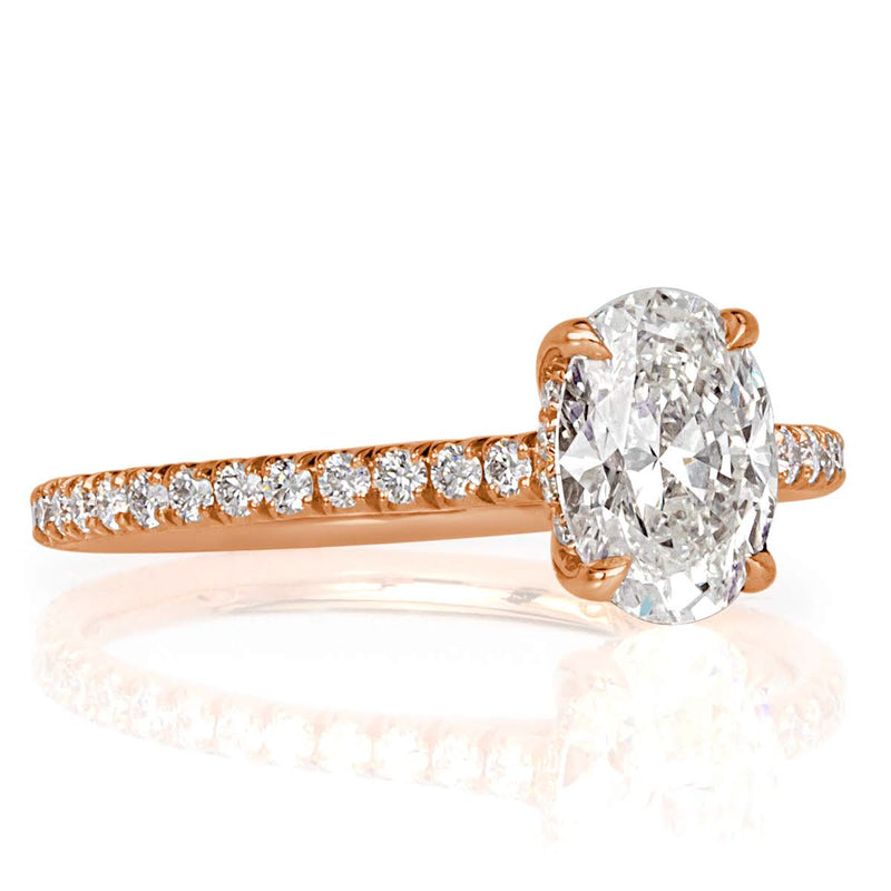 1.39ct Oval Cut Diamond Engagement Ring