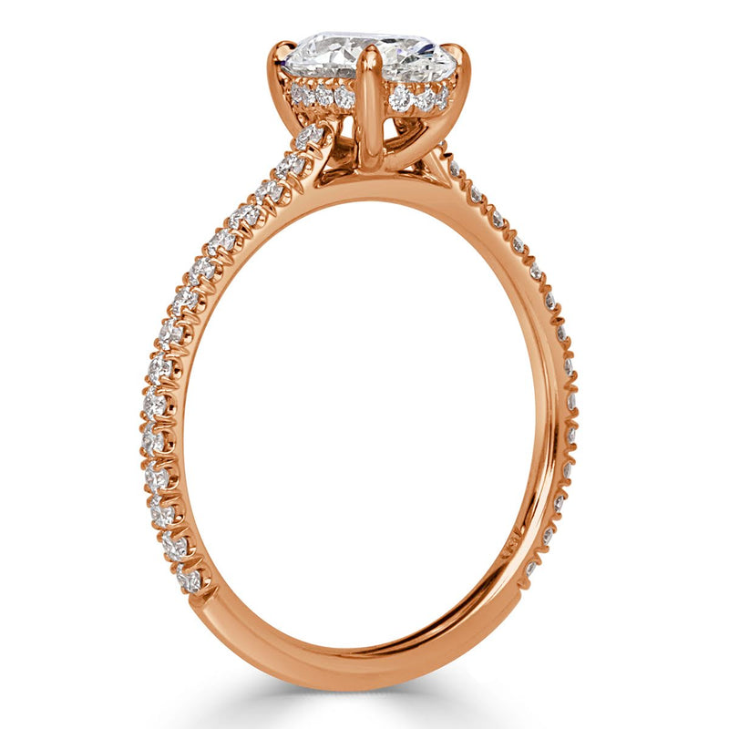 1.39ct Oval Cut Diamond Engagement Ring