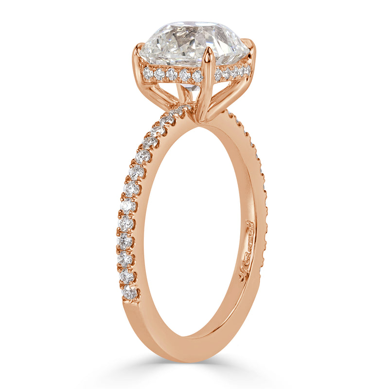 2.47ct Old Mine Cut Diamond Engagement Ring