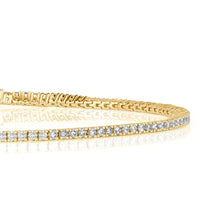 1.12ct Round Brilliant Cut Diamond Tennis Bracelet in 14K Yellow Gold