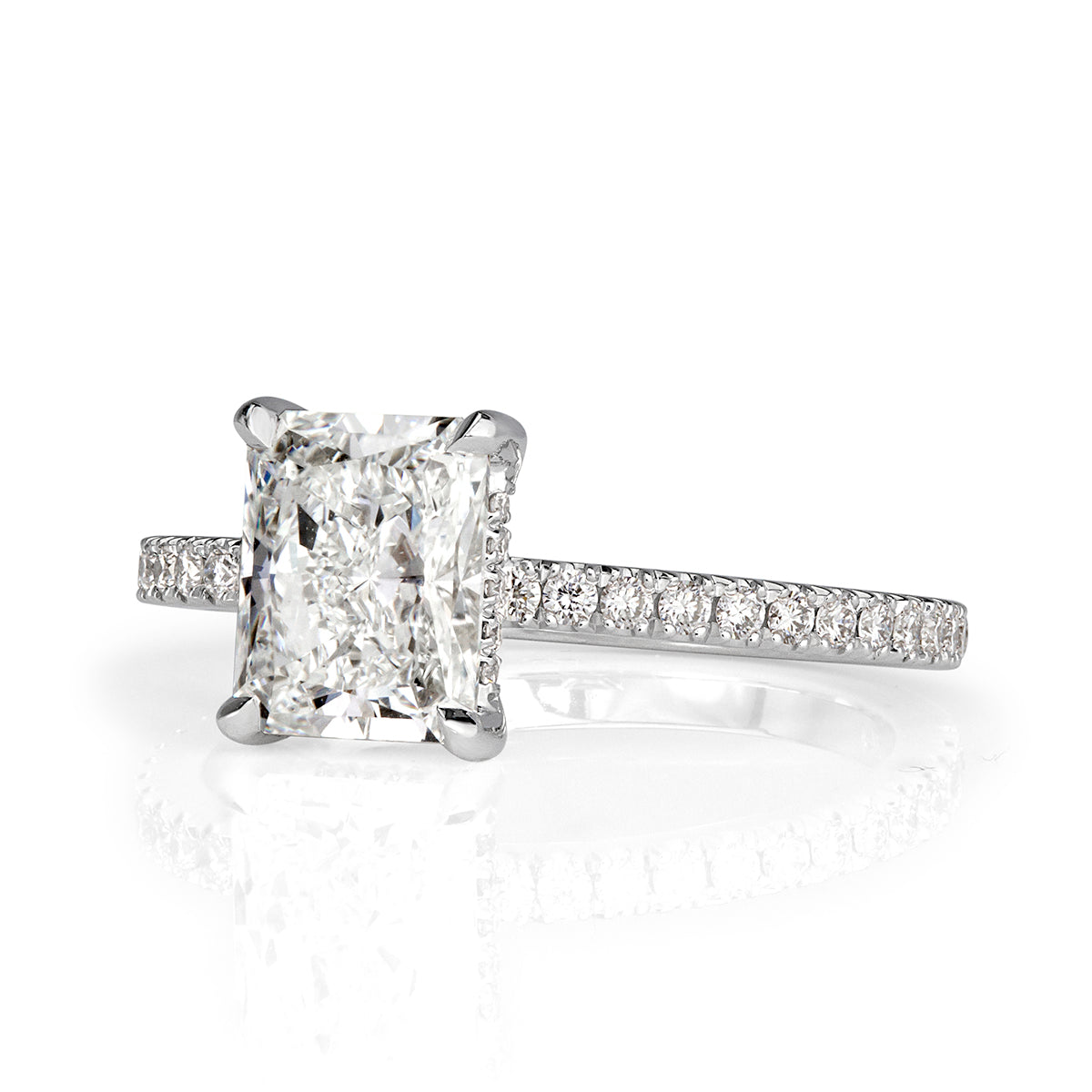 1.62ct Radiant Cut Diamond Engagement Ring
