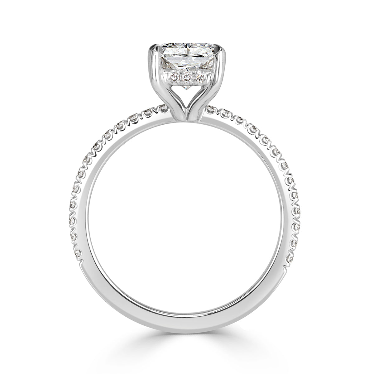 1.62ct Radiant Cut Diamond Engagement Ring