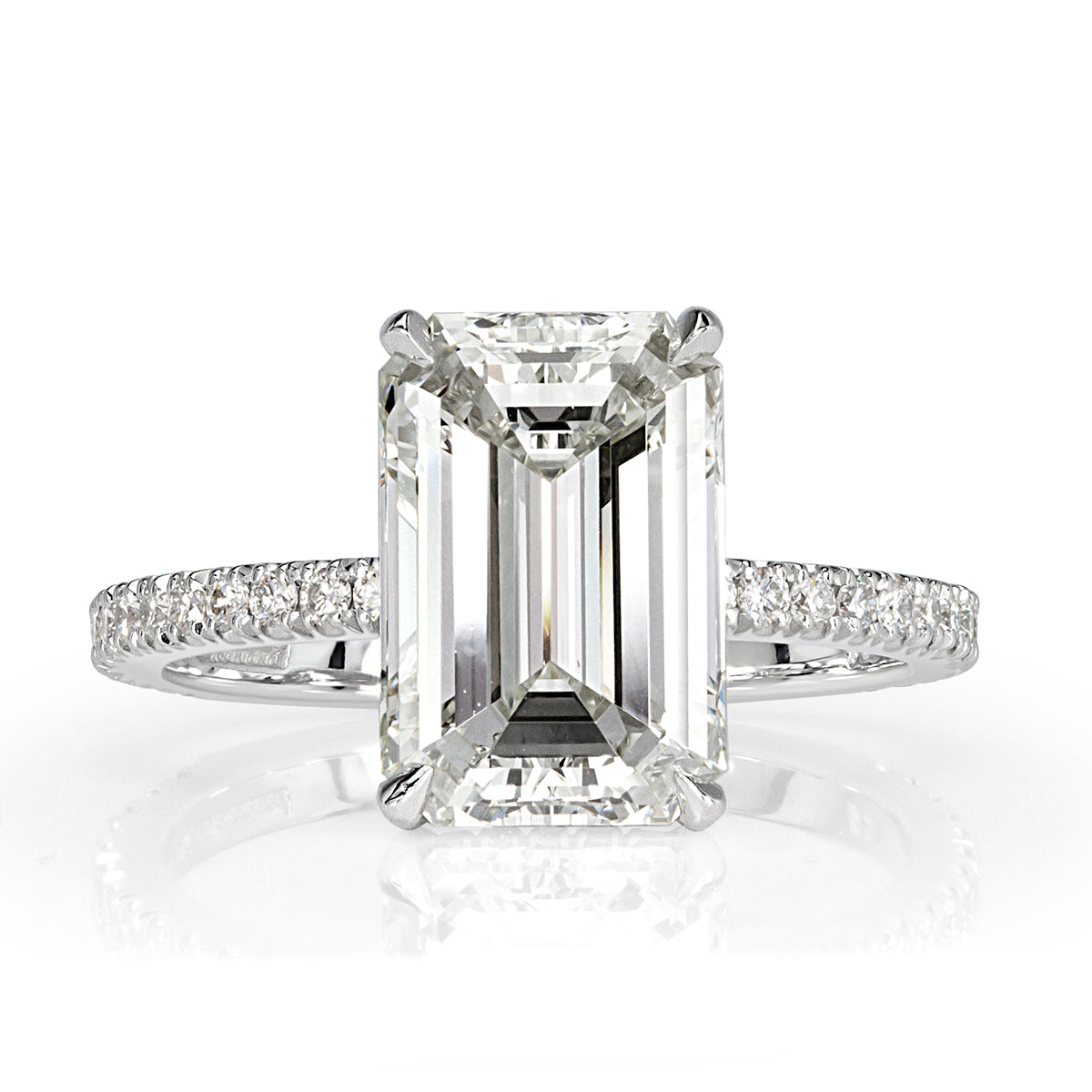 4.69ct Emerald Cut Diamond Engagement Ring