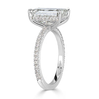 4.69ct Emerald Cut Diamond Engagement Ring