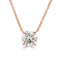 2.00ct Round Brilliant Cut Diamond Pendant