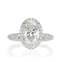 2.66ct Oval Cut Diamond Engagement Ring