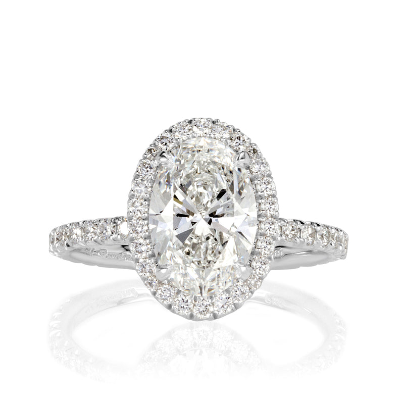 2.66ct Oval Cut Diamond Engagement Ring