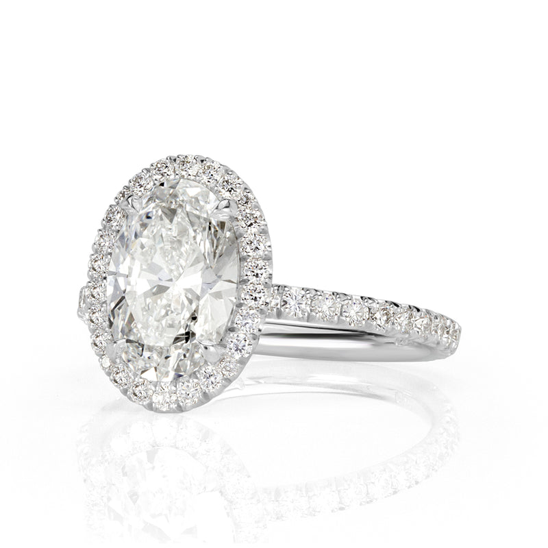 2.66ct Oval Cut Diamond Engagement Ring