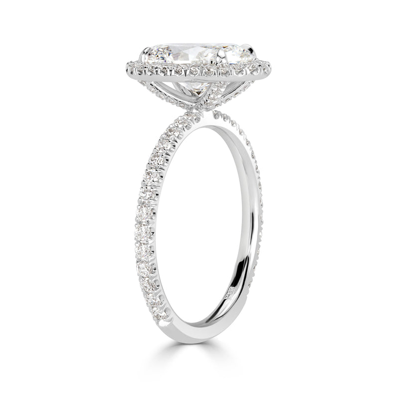 2.66ct Oval Cut Diamond Engagement Ring