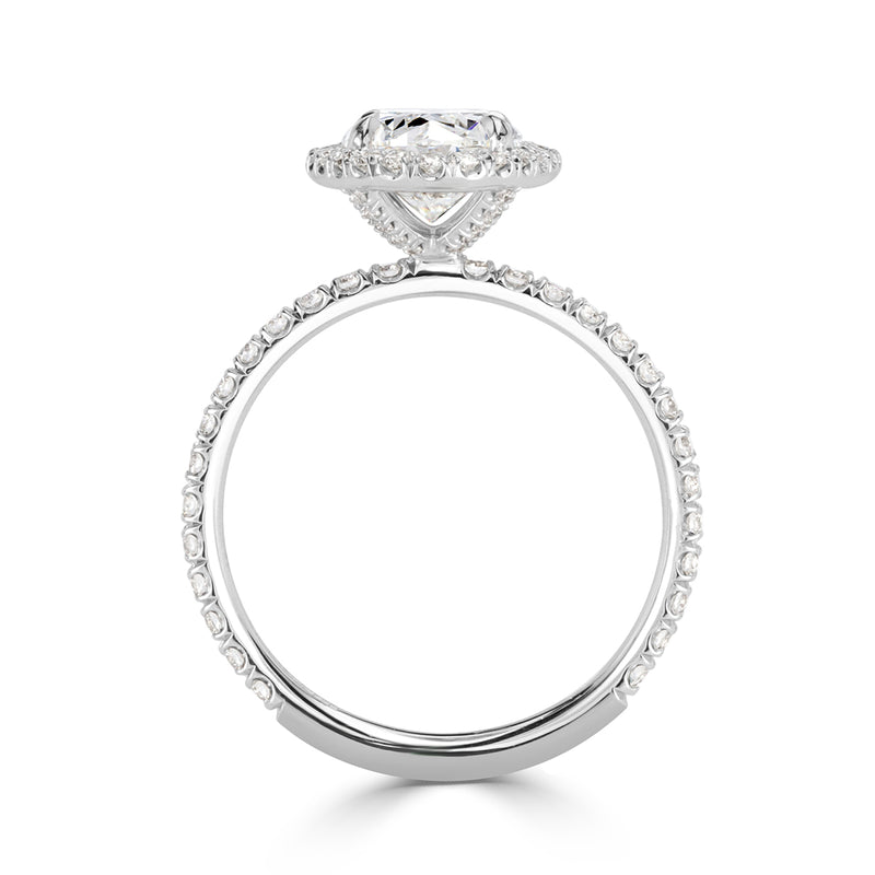 2.66ct Oval Cut Diamond Engagement Ring