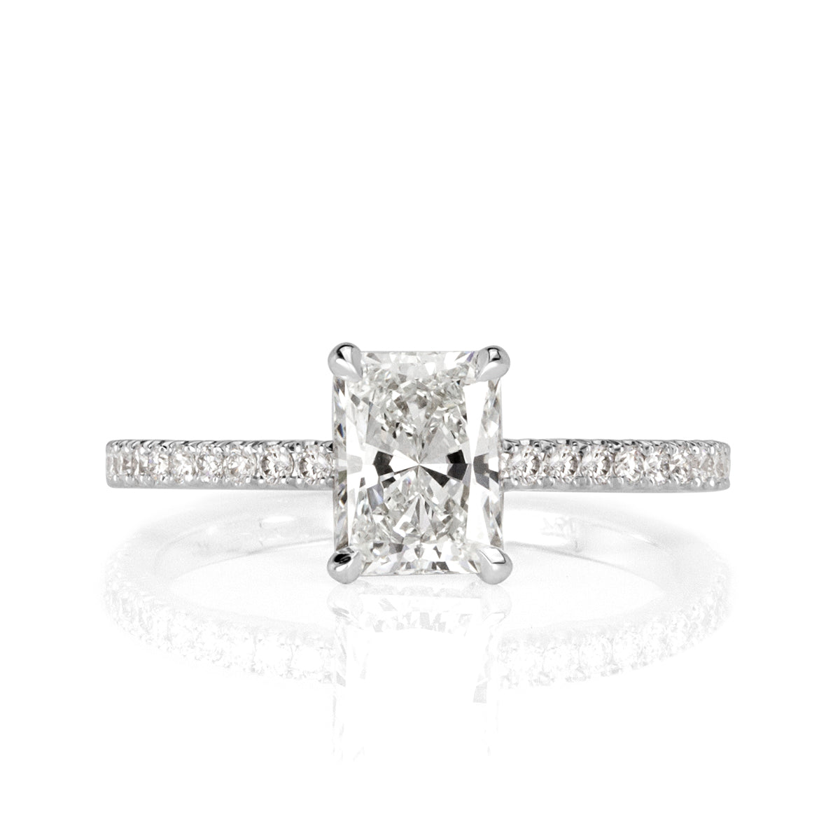 1.25ct Radiant Cut Diamond Engagement Ring