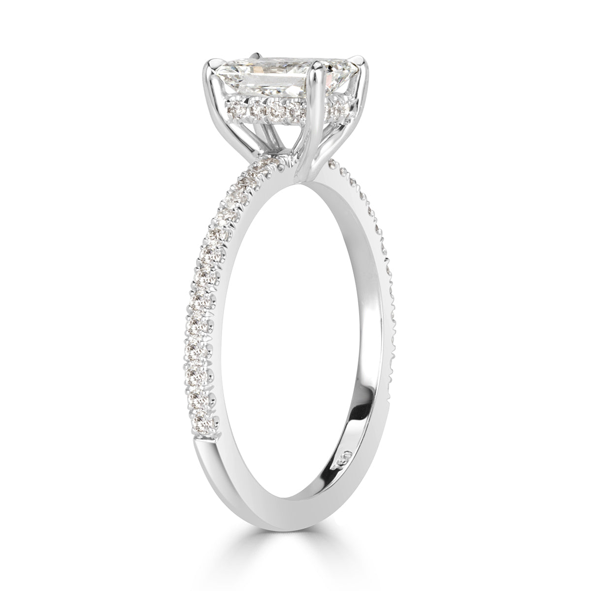 1.25ct Radiant Cut Diamond Engagement Ring