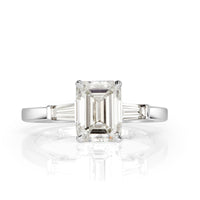 2.31ct Emerald Cut Diamond Engagement Ring