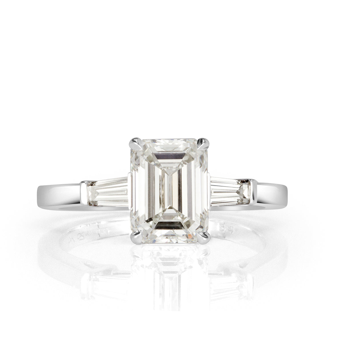 2.31ct Emerald Cut Diamond Engagement Ring
