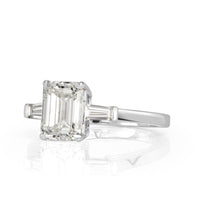 2.31ct Emerald Cut Diamond Engagement Ring