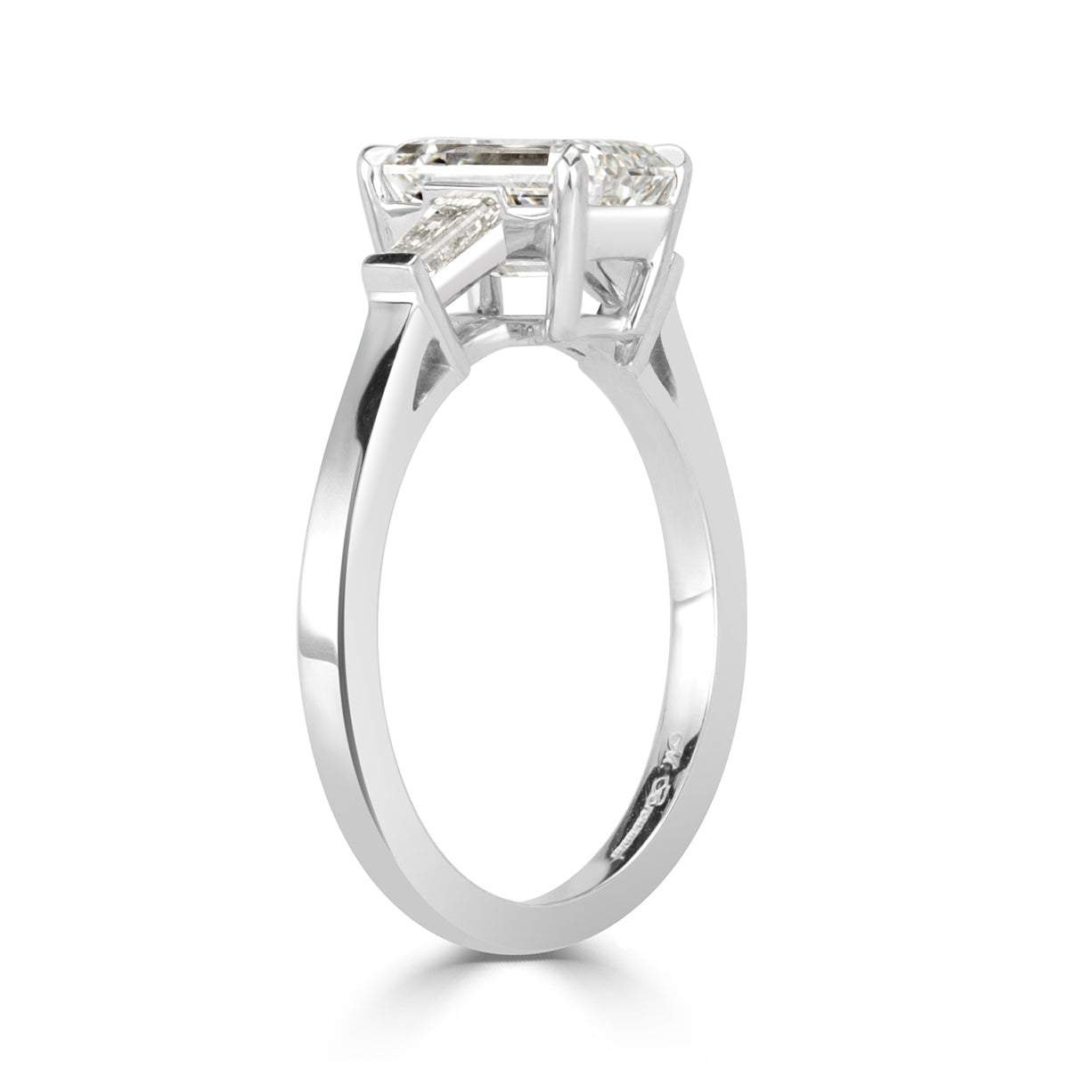 2.31ct Emerald Cut Diamond Engagement Ring