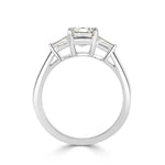 2.31ct Emerald Cut Diamond Engagement Ring