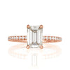 1.84ct Emerald Cut Diamond Engagement Ring