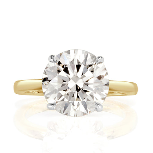 5.66ct Round Brilliant Cut Diamond Engagement Ring