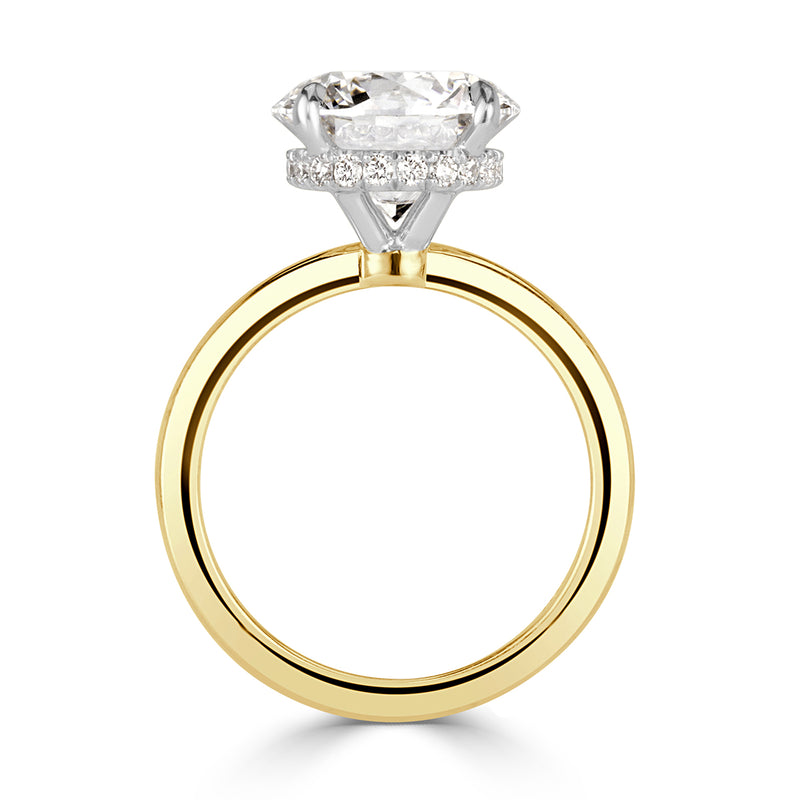 5.66ct Round Brilliant Cut Diamond Engagement Ring