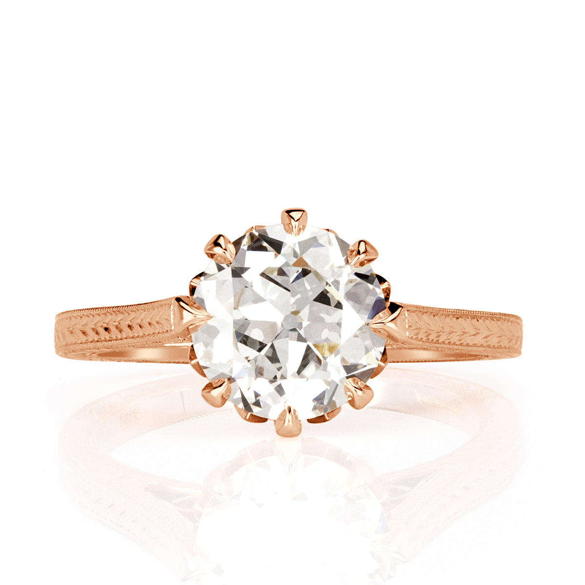 2.00ct Old European Cut Diamond Engagement Ring