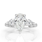 2.62ct Pear Shaped Diamond Engagement Ring