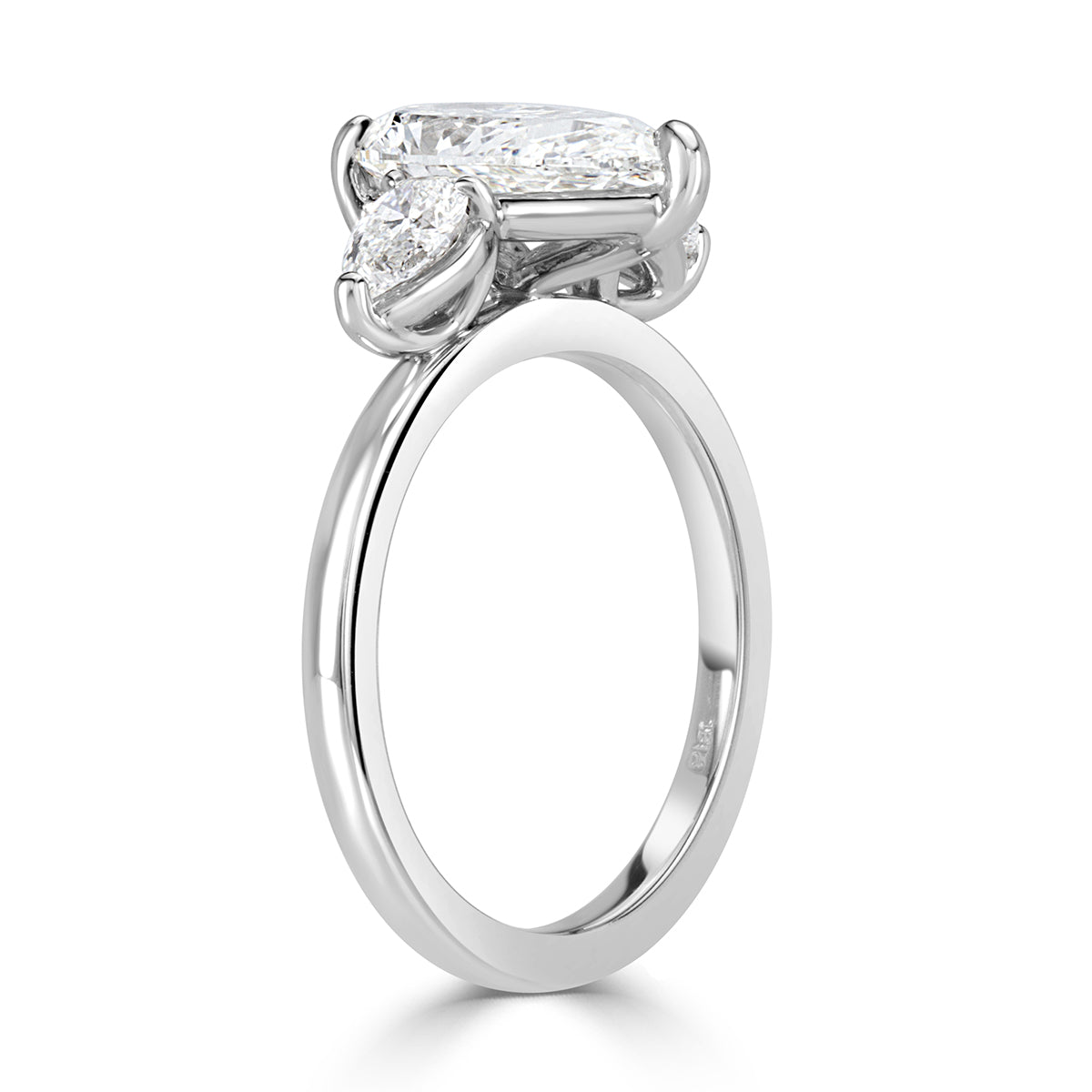 2.62ct Pear Shaped Diamond Engagement Ring