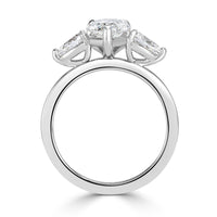 2.62ct Pear Shaped Diamond Engagement Ring