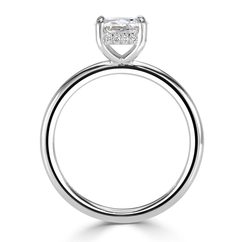 1.09ct Old Mine Cut Diamond Engagement Ring