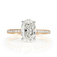 2.57ct Oval Cut Diamond Engagement Ring