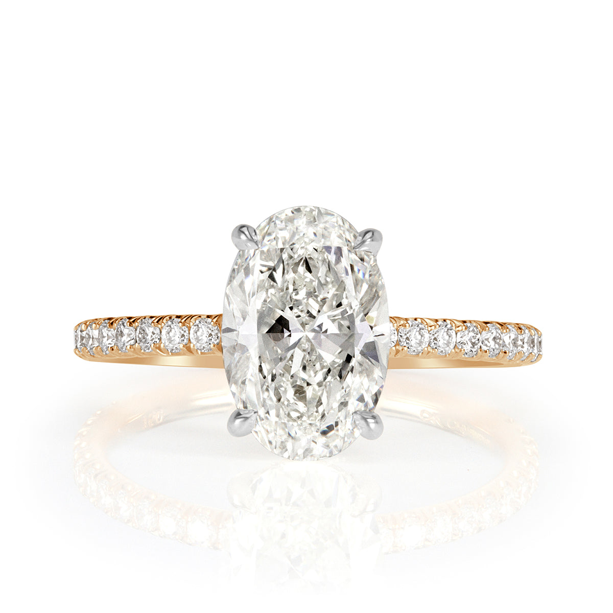 2.57ct Oval Cut Diamond Engagement Ring