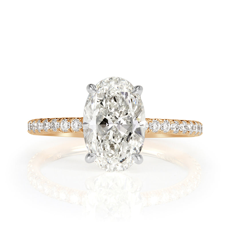 2.57ct Oval Cut Diamond Engagement Ring