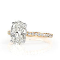 2.57ct Oval Cut Diamond Engagement Ring