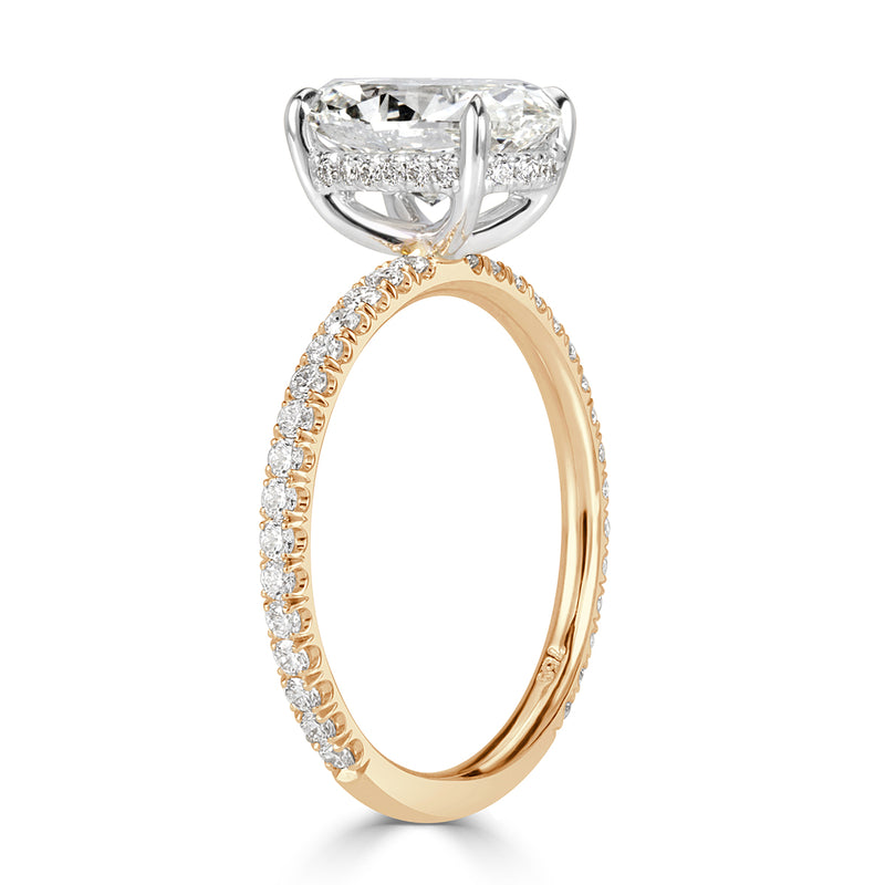 2.57ct Oval Cut Diamond Engagement Ring