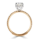 2.57ct Oval Cut Diamond Engagement Ring