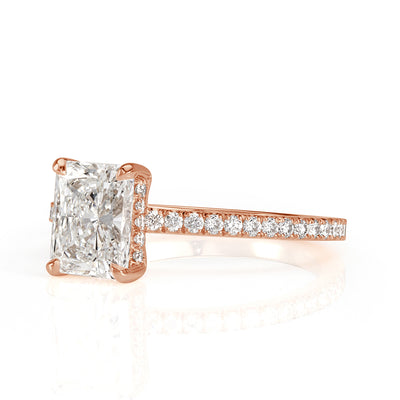 1.67ct Radiant Cut Diamond Engagement Ring