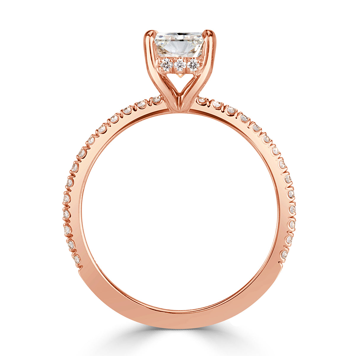 1.67ct Radiant Cut Diamond Engagement Ring