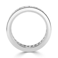 4.97ct Baguette Cut Diamond Eternity Band in 18k White Gold