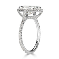 3.72ct Pear Shaped Diamond Engagement Ring