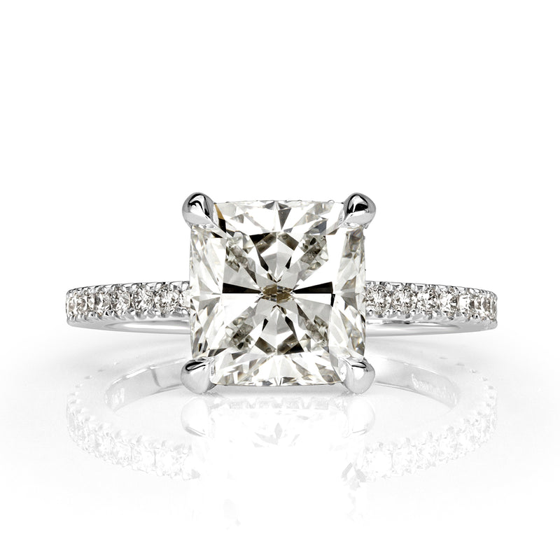 2.69ct Cushion Cut Diamond Engagement Ring