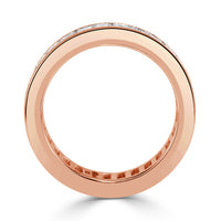 4.97ct Baguette Cut Diamond Eternity Band in 18k Rose Gold