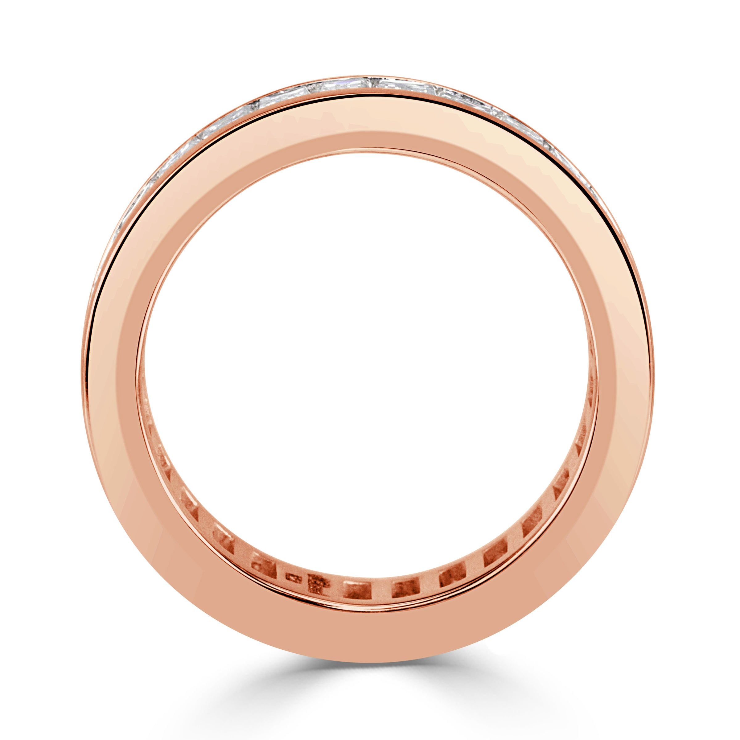 4.97ct Baguette Cut Diamond Eternity Band in 18k Rose Gold