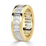 4.97ct Baguette Cut Diamond Eternity Band in 18k Yellow Gold