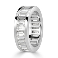 4.97ct Baguette Cut Diamond Eternity Band in Platinum