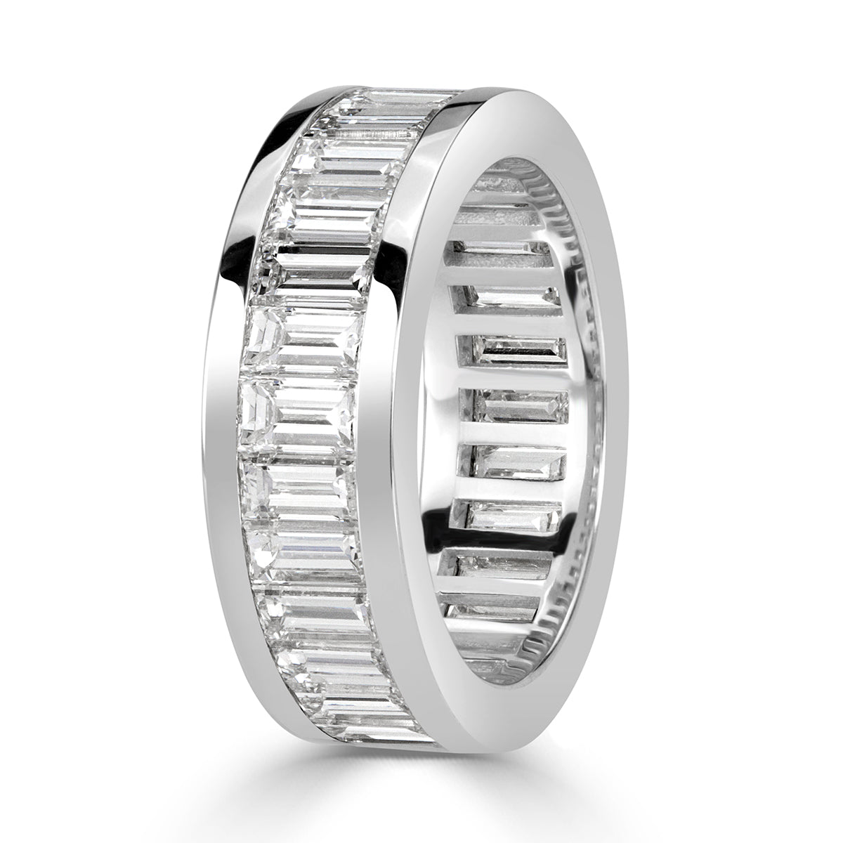 4.97ct Baguette Cut Diamond Eternity Band in Platinum