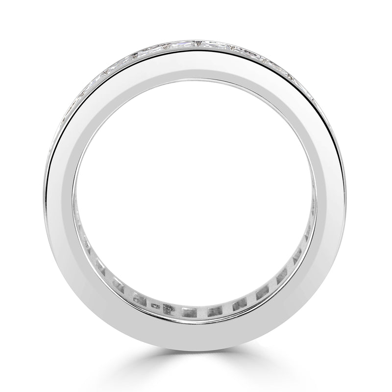 4.97ct Baguette Cut Diamond Eternity Band in Platinum