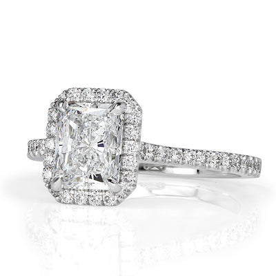1.93ct Radiant Cut Diamond Engagement Ring