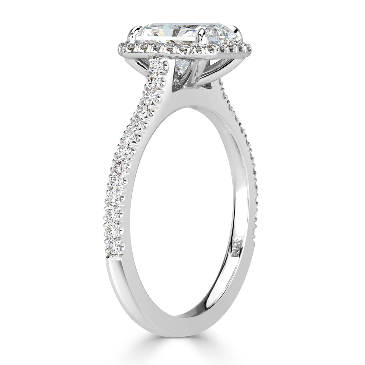 1.93ct Radiant Cut Diamond Engagement Ring