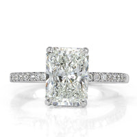 3.37ct Radiant Cut Diamond Engagement Ring